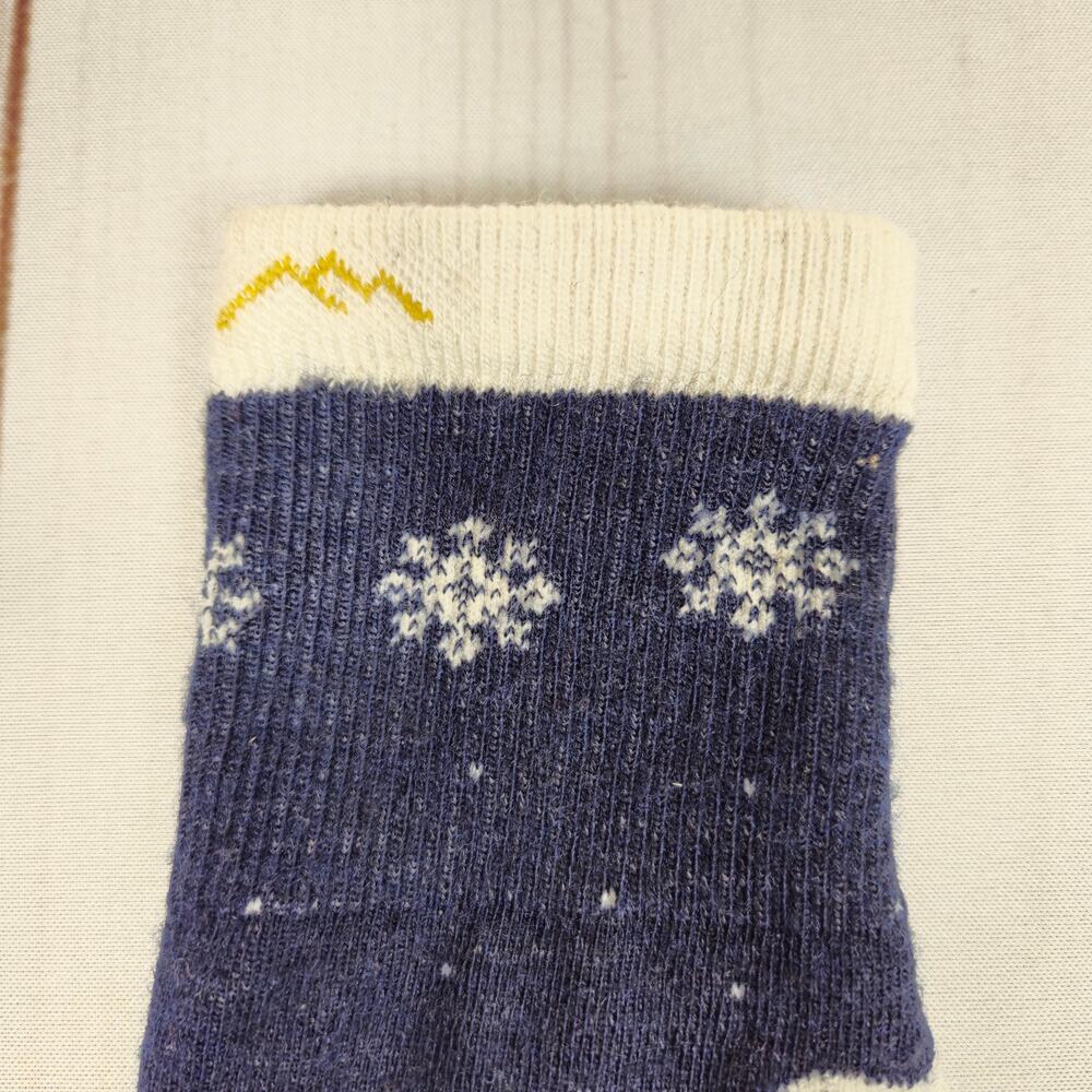 Darn Tough Kids Polar Bear Over-the-Calf Midweight Ski & Snowboard Sock Small - Picture 6 of 7